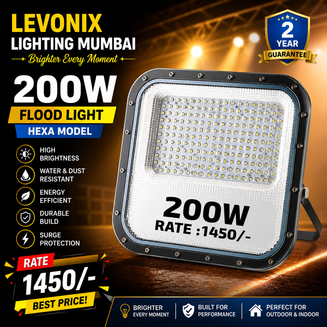 200W Lens Model Flood Light