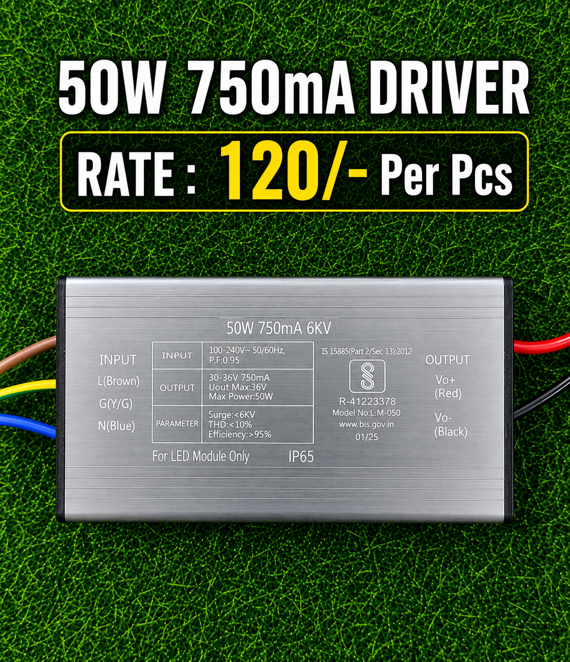 50W Flood & Street IP 65 Driver 