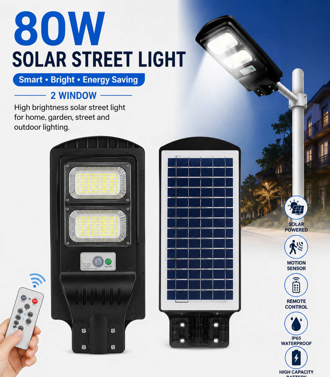 80W Solar Street Light